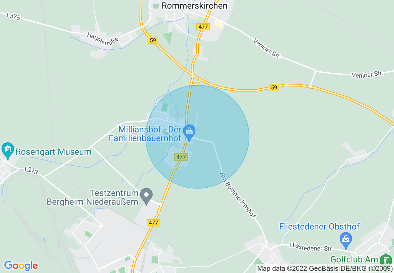 Kartenansicht der Location