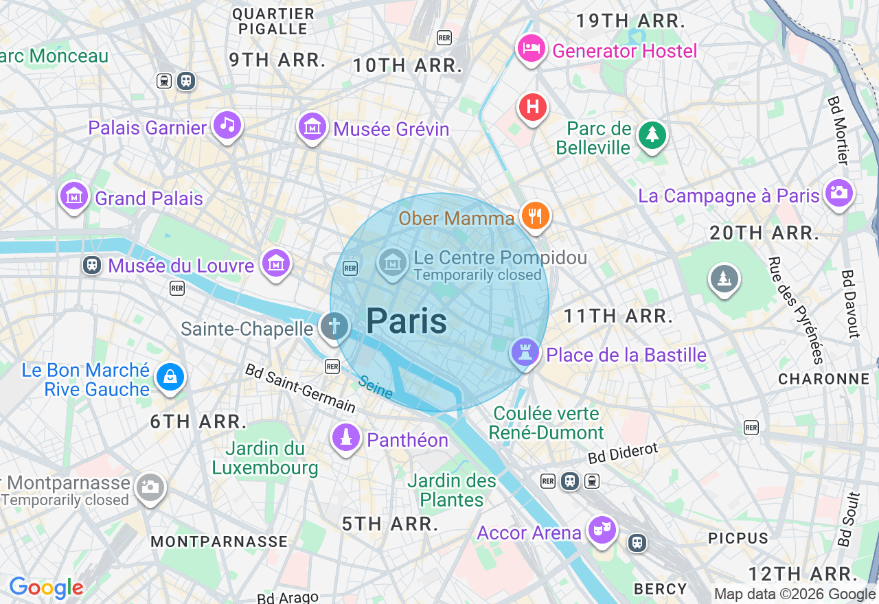 Carte de l'emplacement