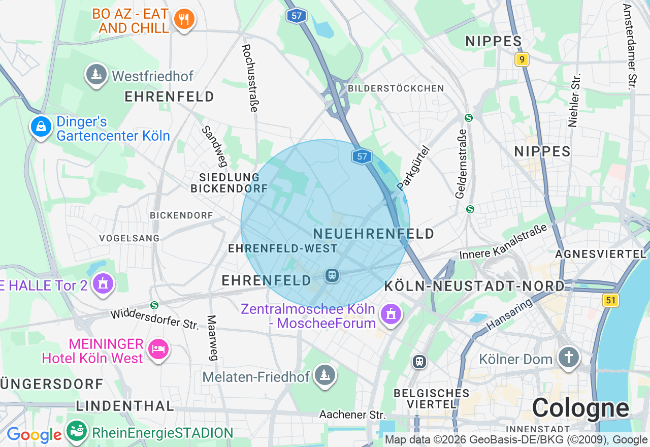 Kartenansicht der Location