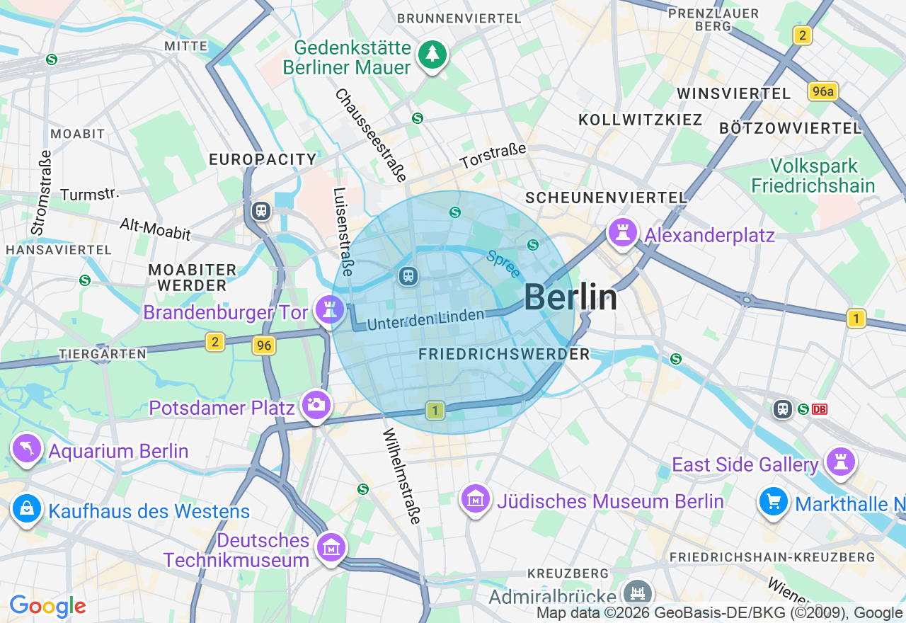 Kartenansicht der Location