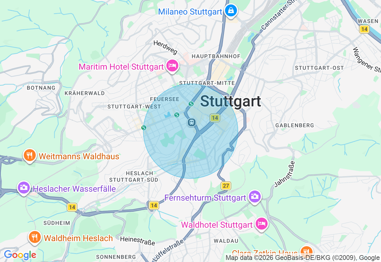 Kartenansicht der Location