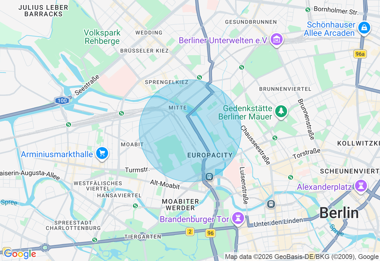 Kartenansicht der Location