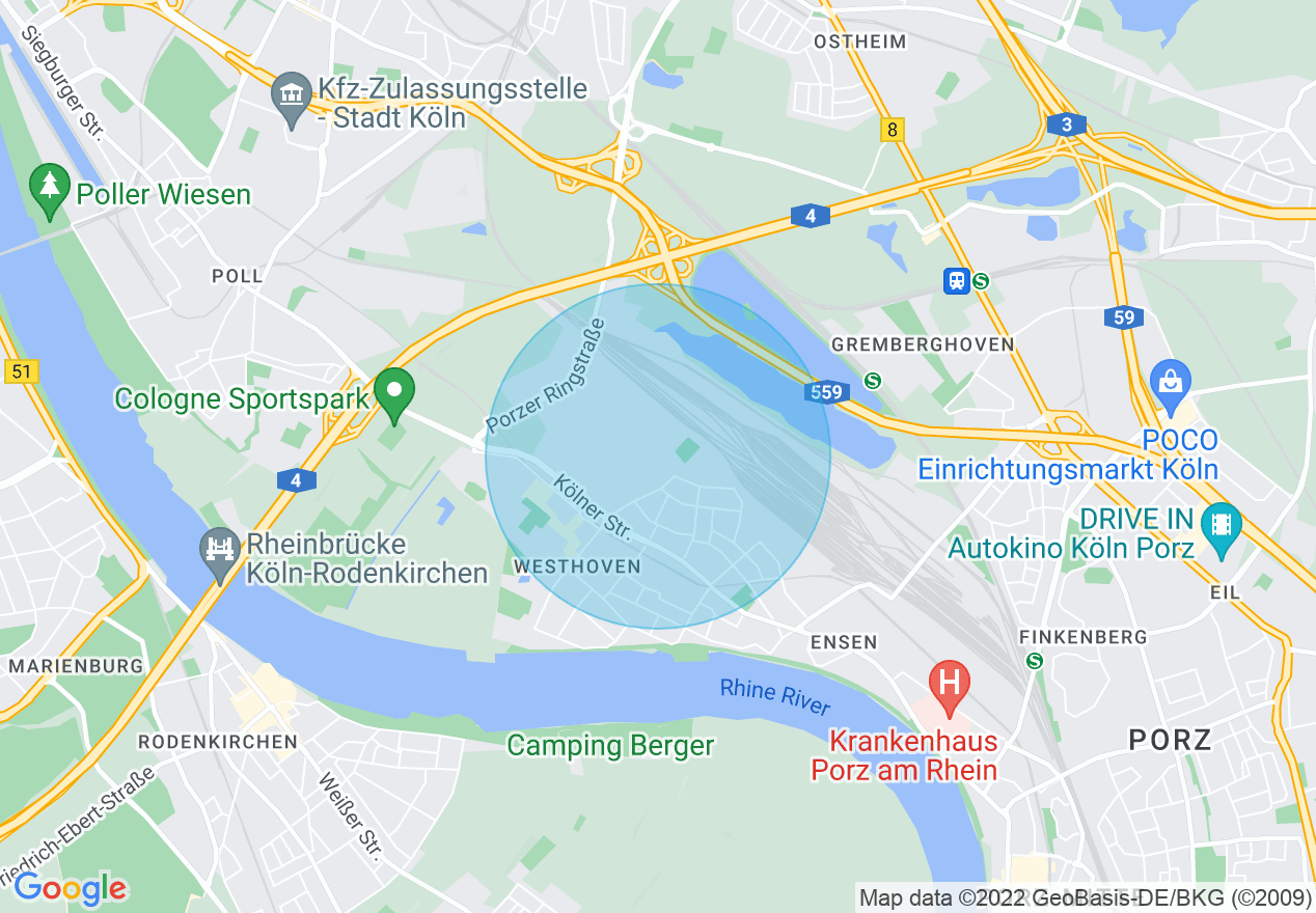 Kartenansicht der Location