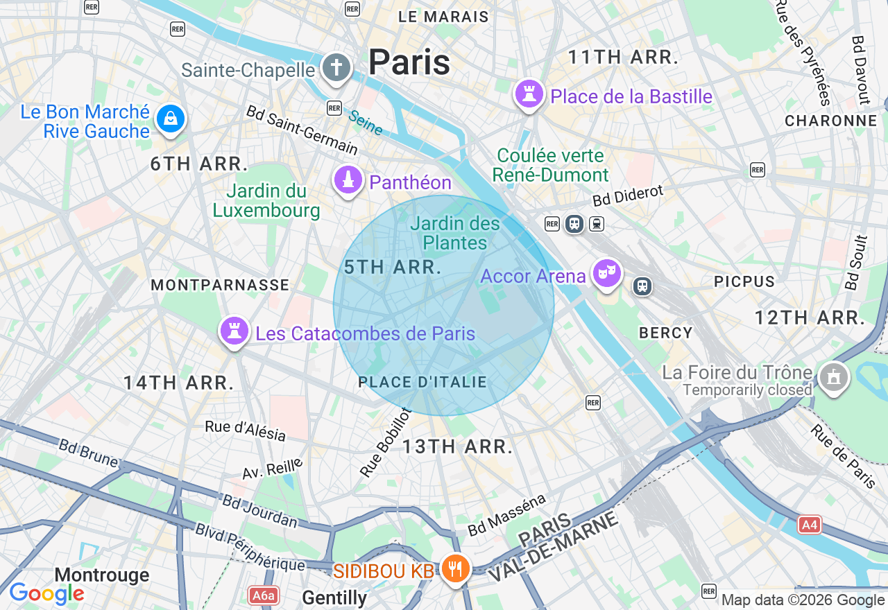 Carte de l'emplacement