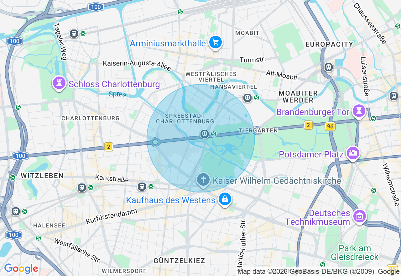 Kartenansicht der Location