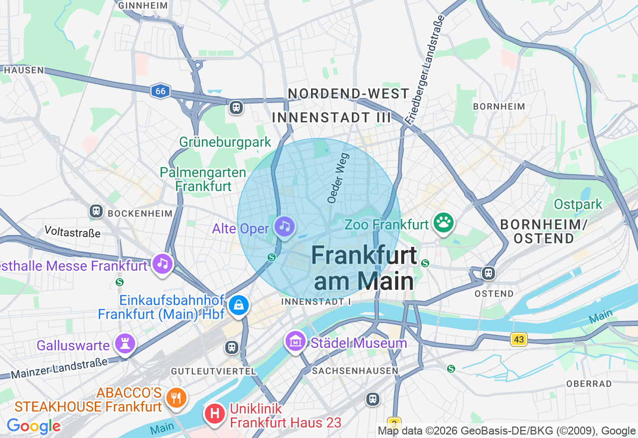 Kartenansicht der Location