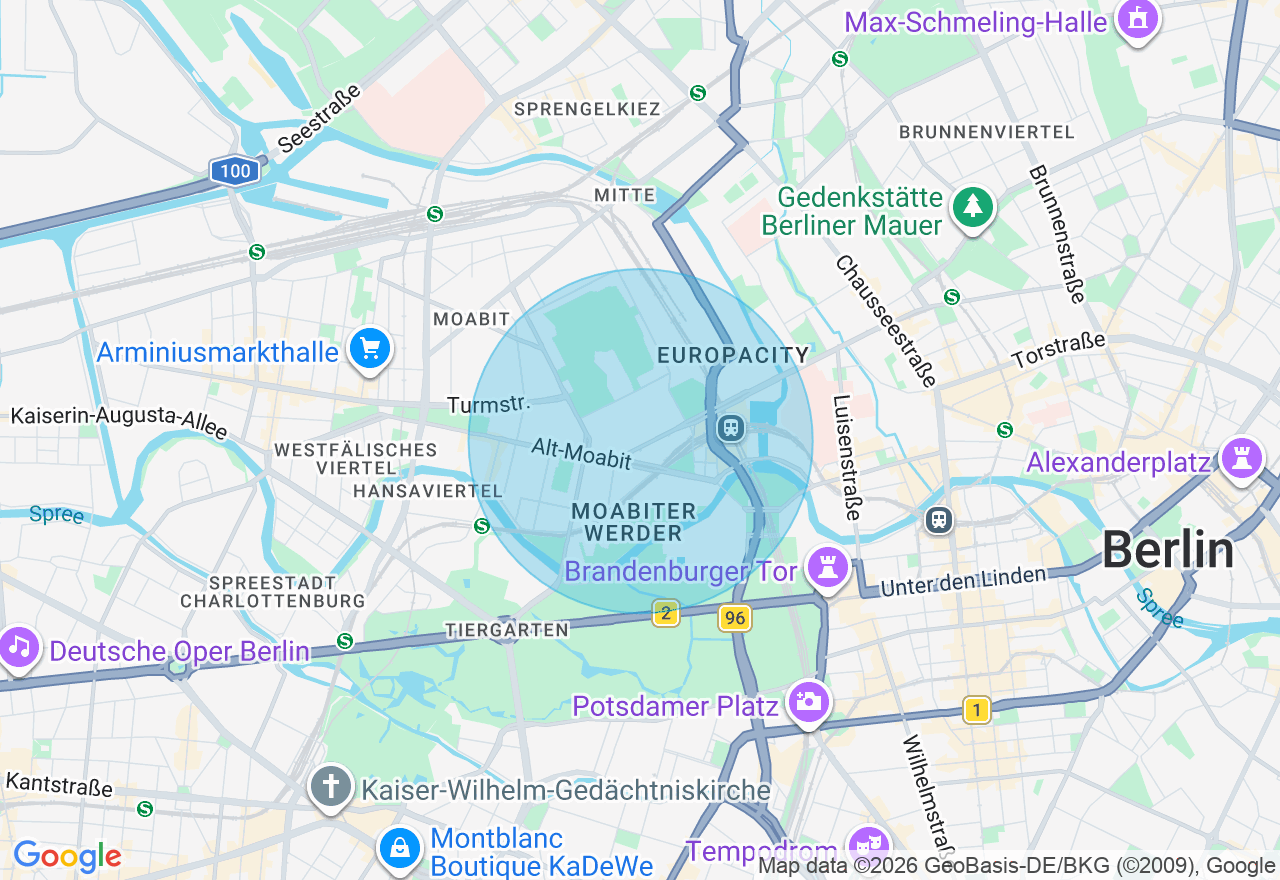 Kartenansicht der Location