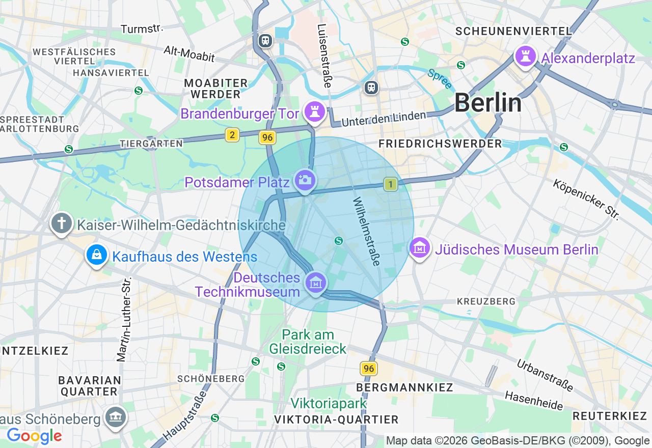 Kartenansicht der Location