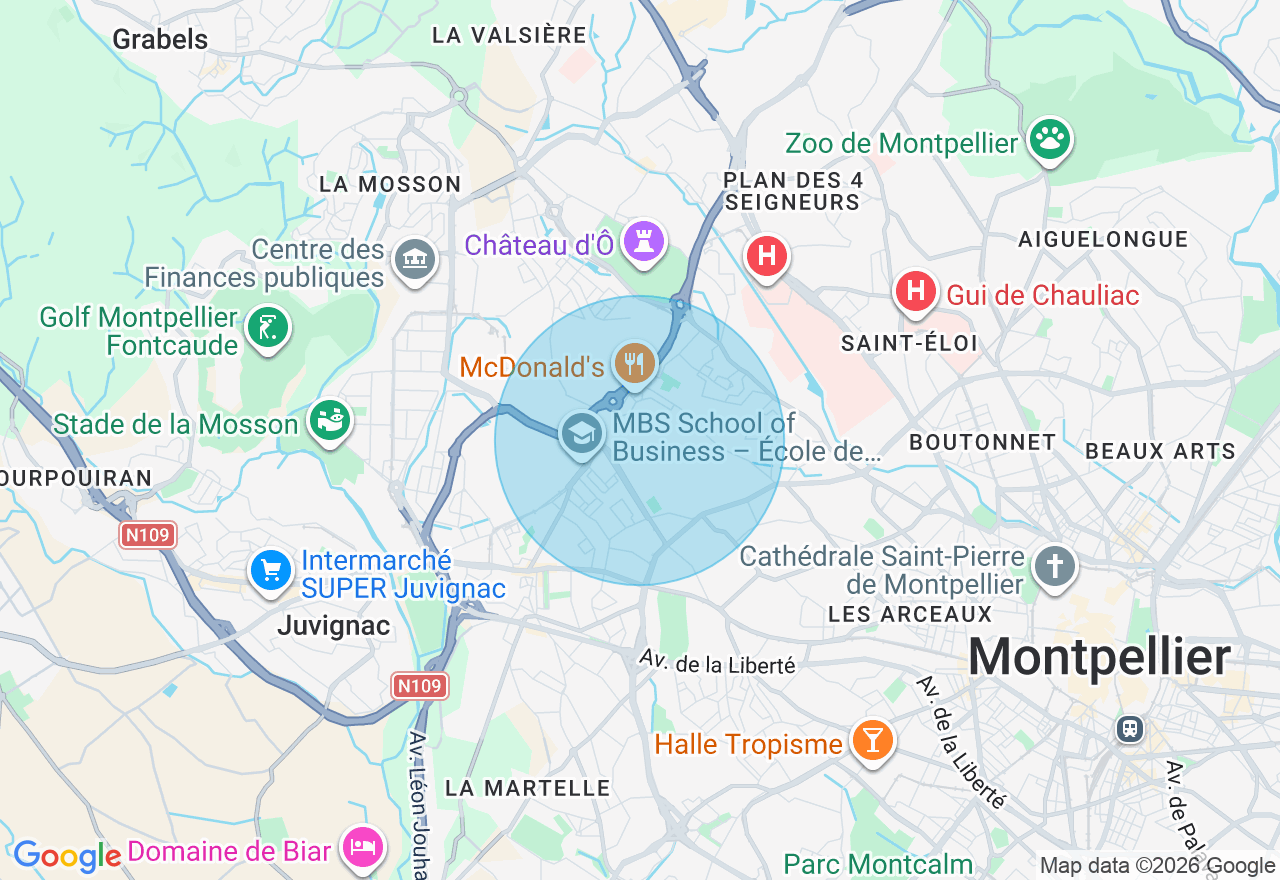 Carte de l'emplacement