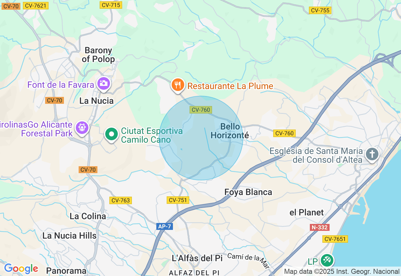 Mapa de la ubicación