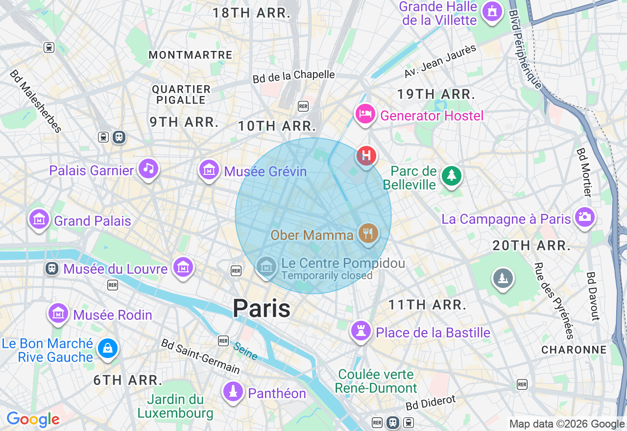 Carte de l'emplacement