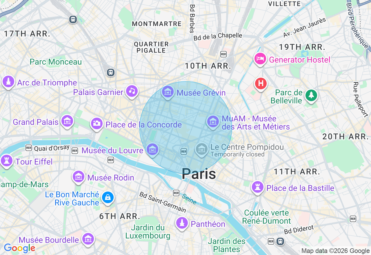 Carte de l'emplacement