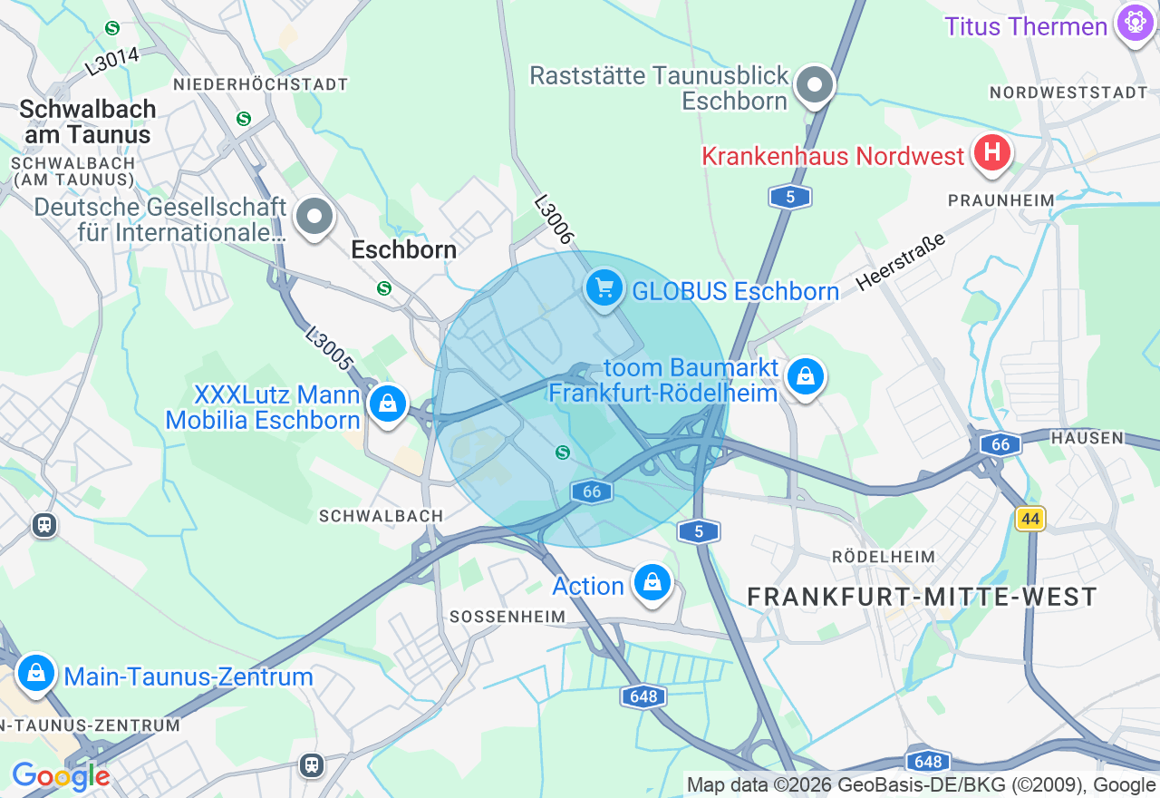 Kartenansicht der Location