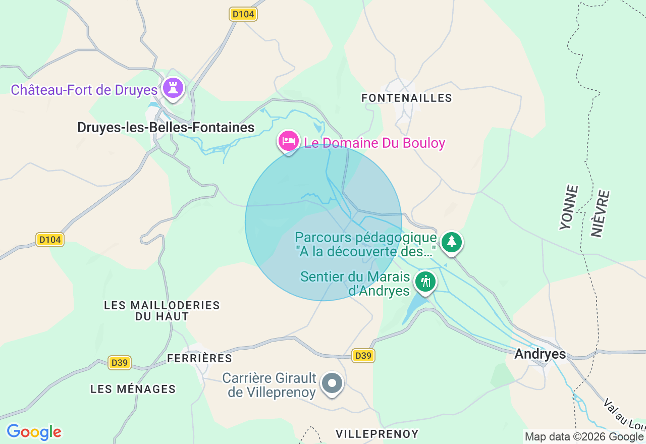 Carte de l'emplacement