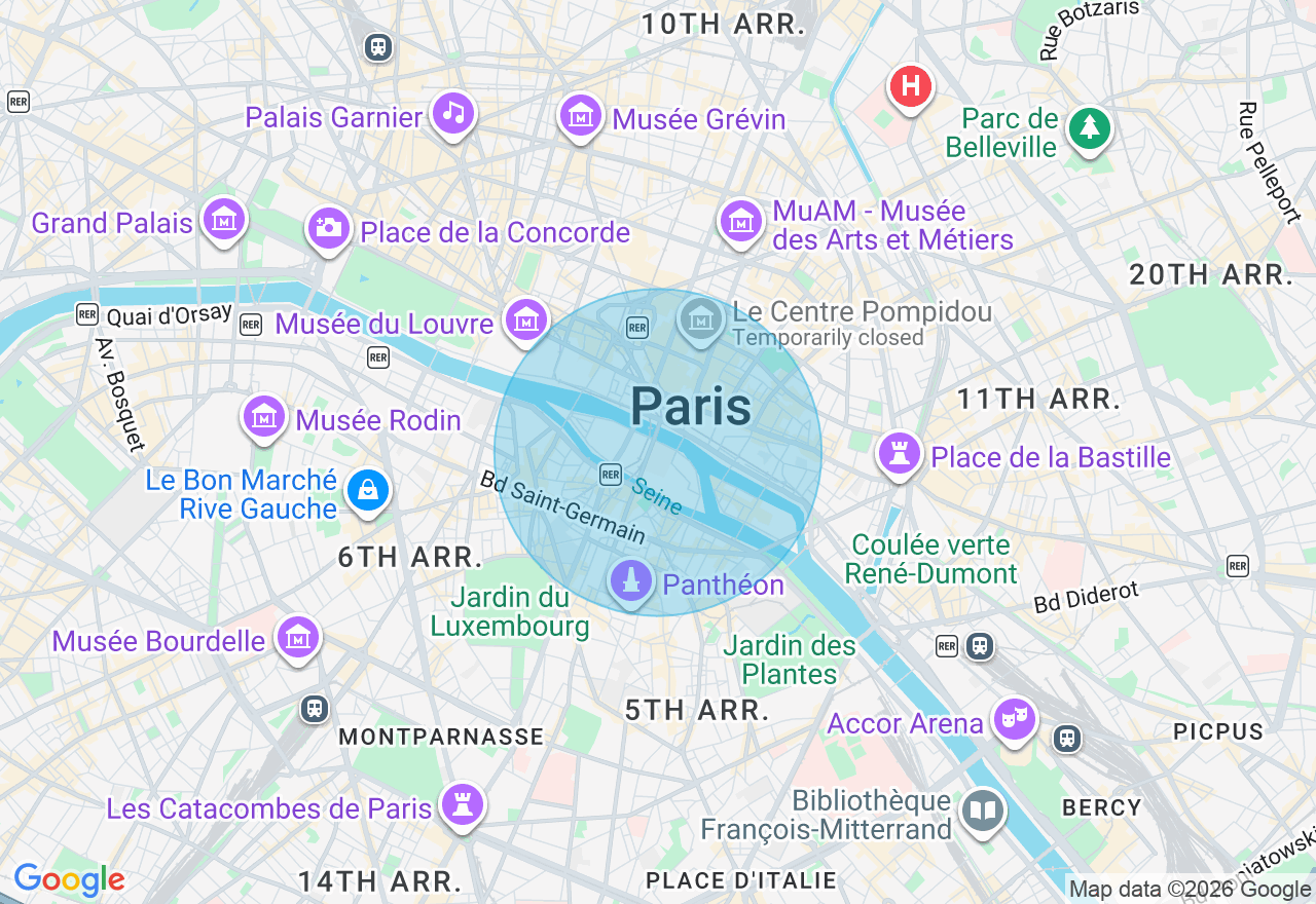 Carte de l'emplacement