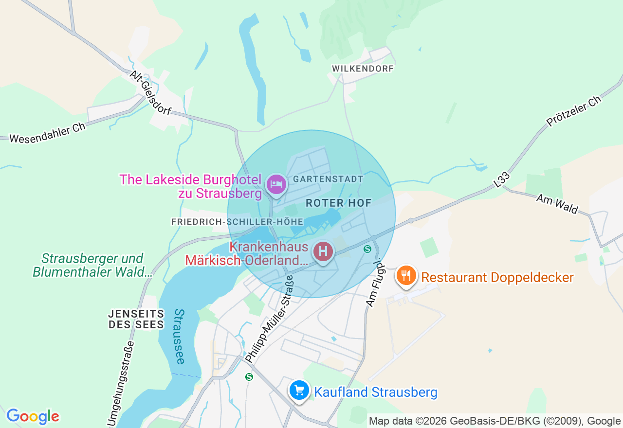 Kartenansicht der Location