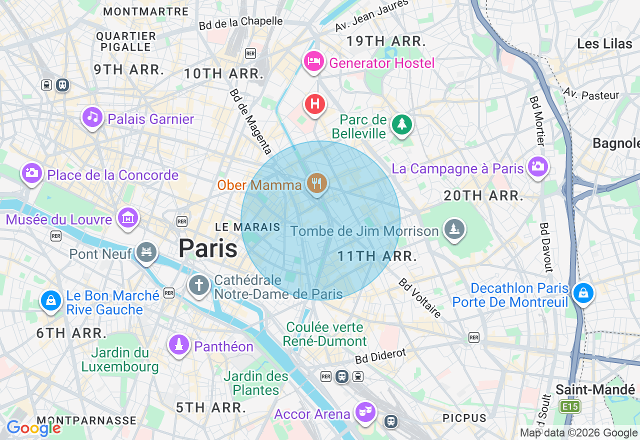 Carte de l'emplacement