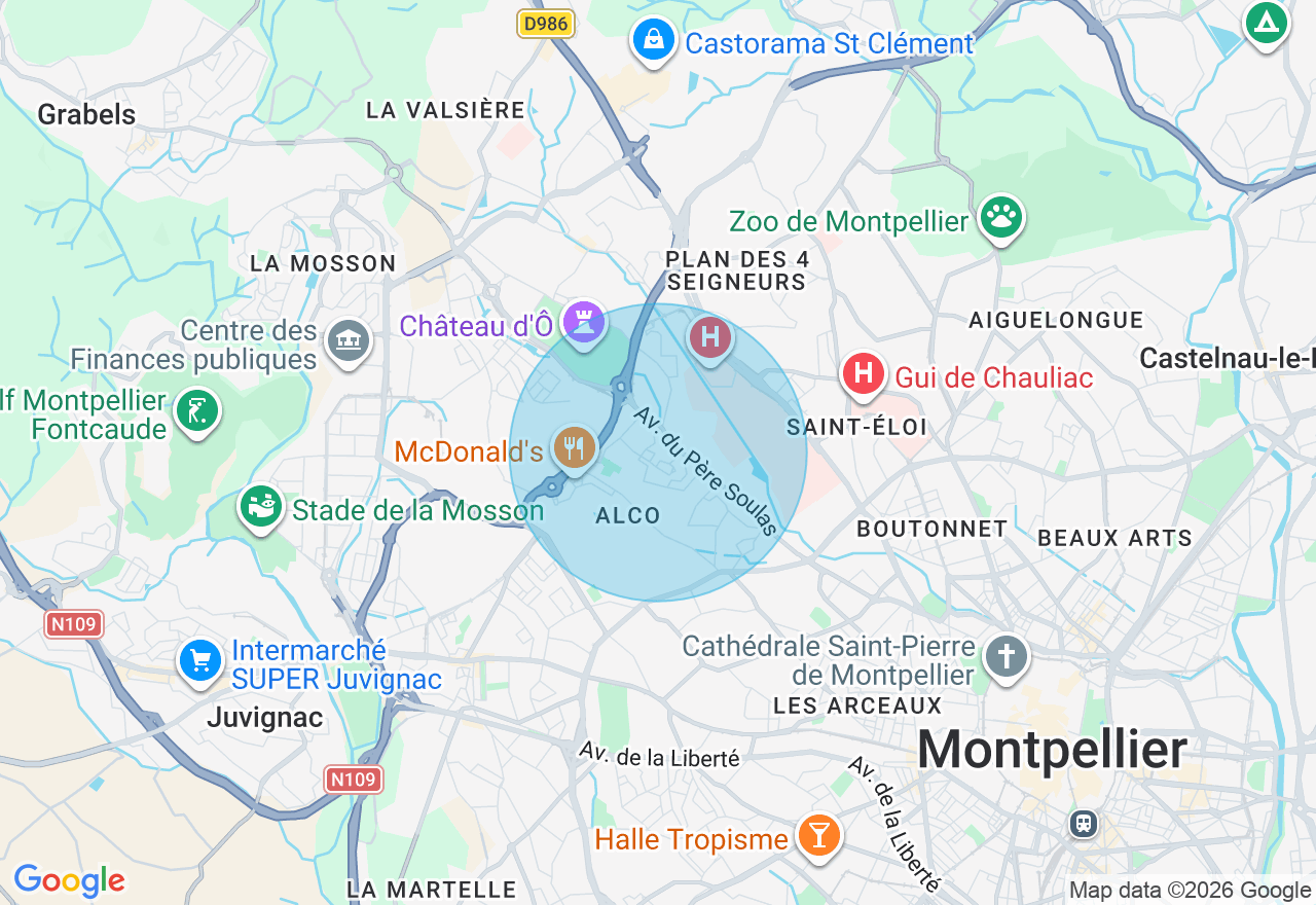 Carte de l'emplacement