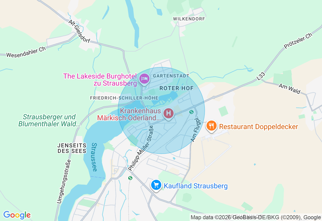 Kartenansicht der Location