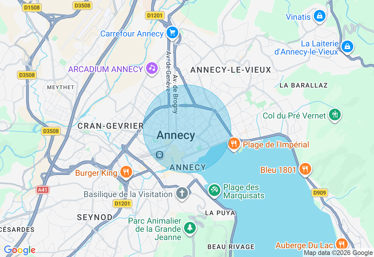 Carte de l'emplacement