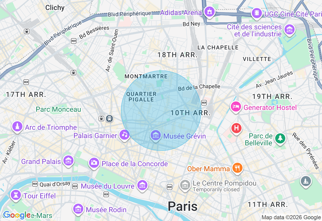 Carte de l'emplacement