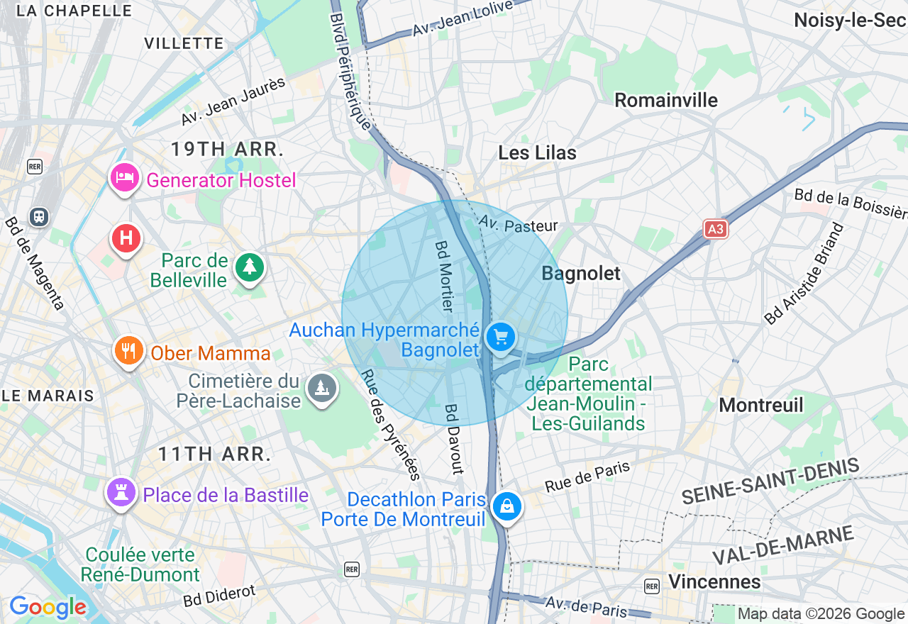 Carte de l'emplacement