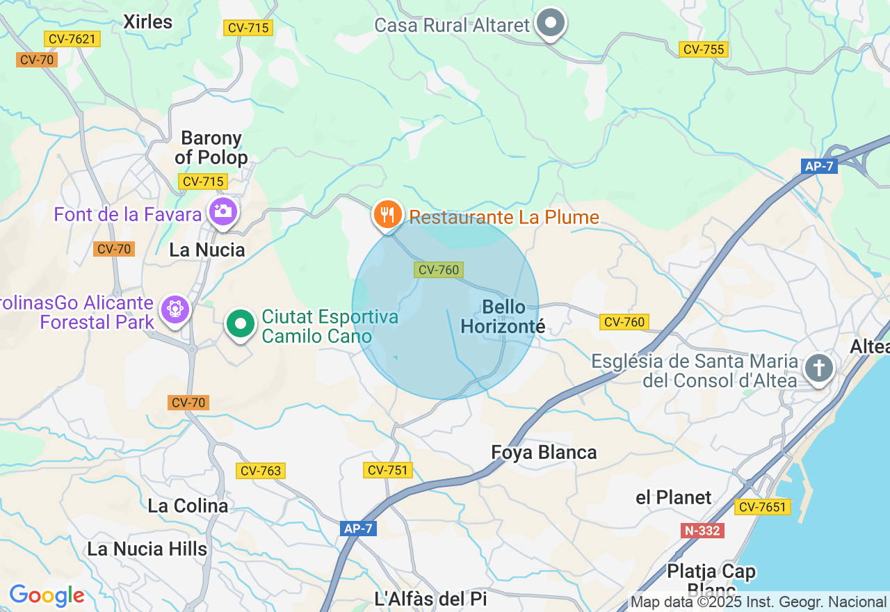 Mapa de la ubicación