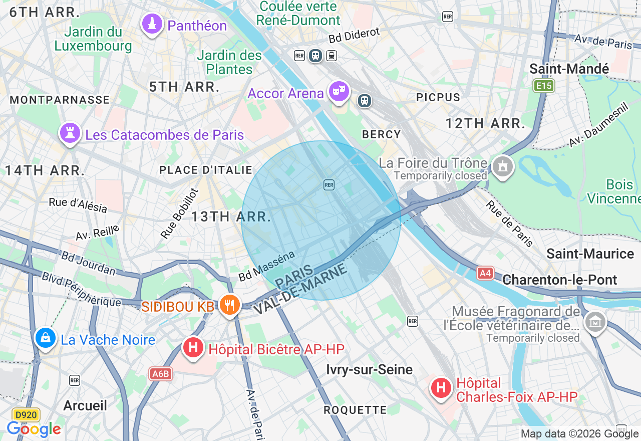 Carte de l'emplacement