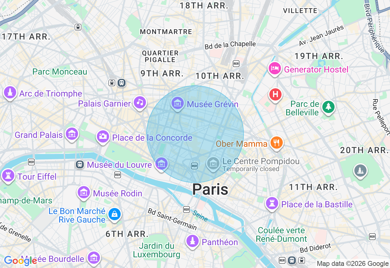 Carte de l'emplacement