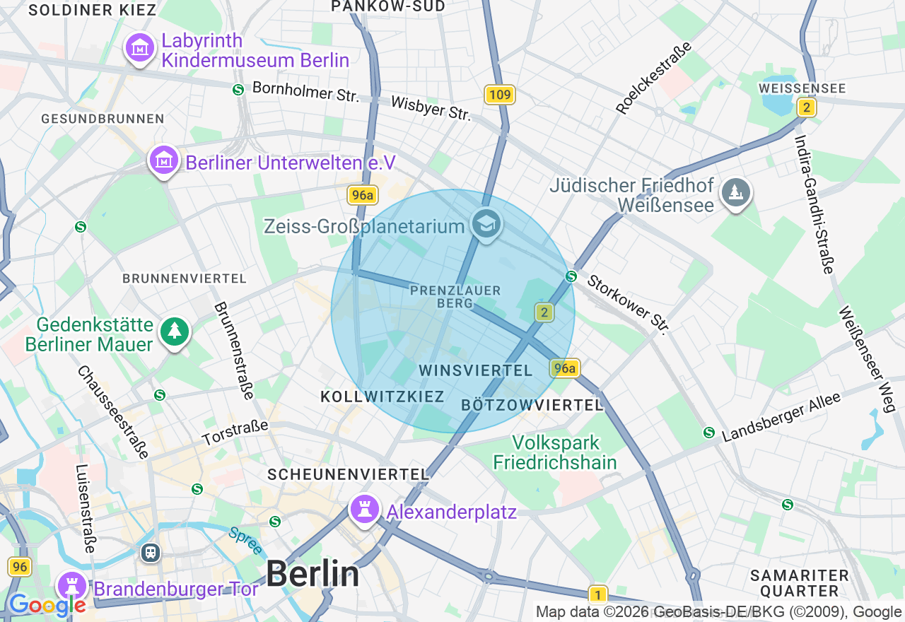 Kartenansicht der Location
