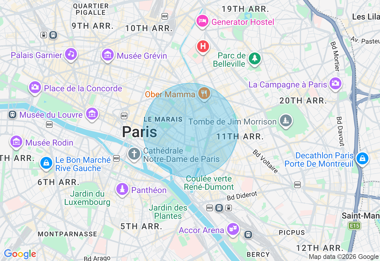 Carte de l'emplacement