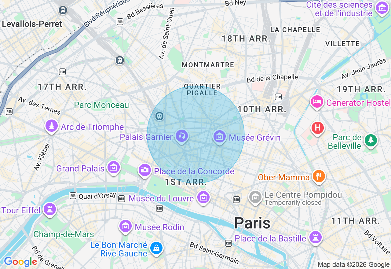 Carte de l'emplacement