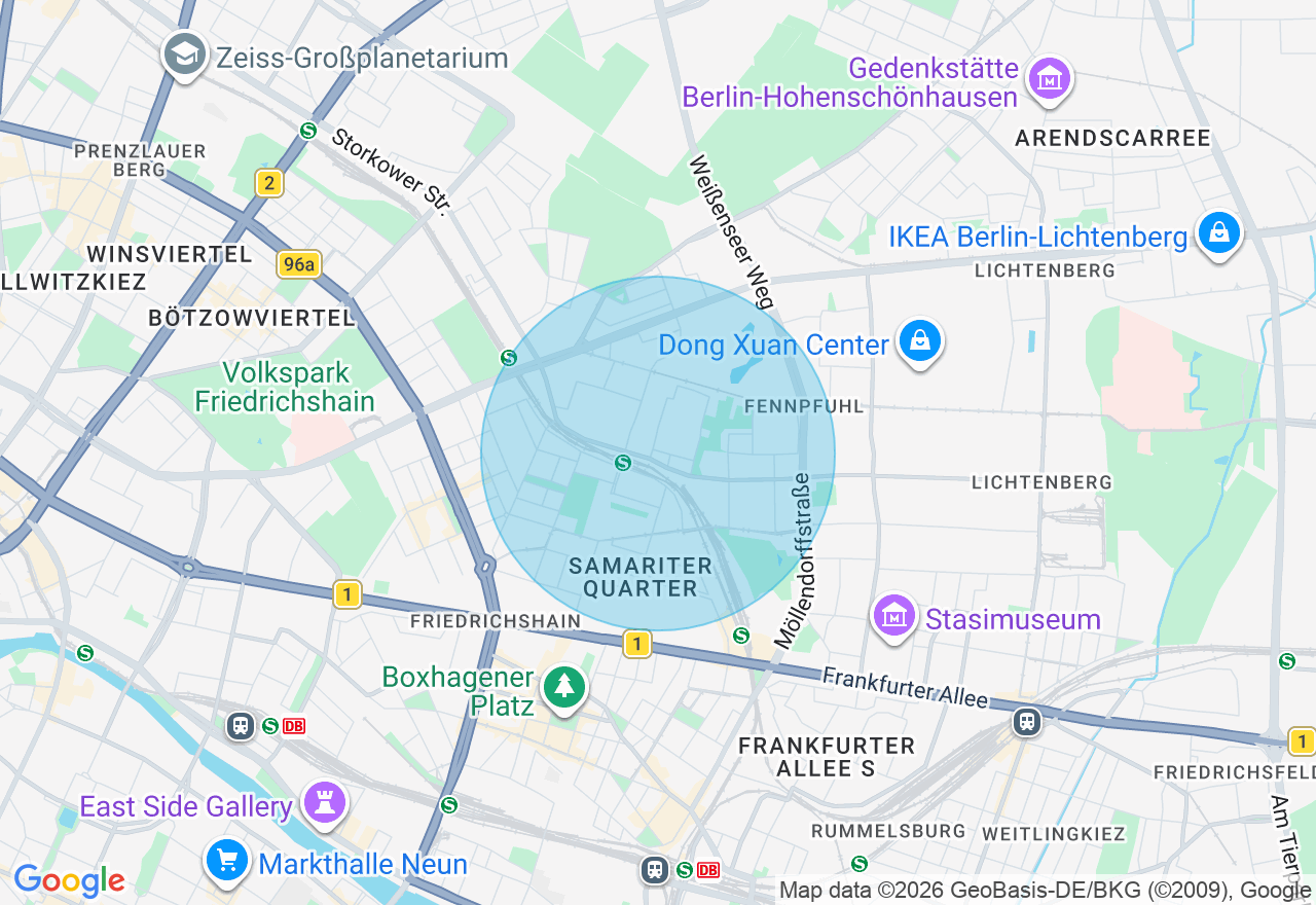 Kartenansicht der Location