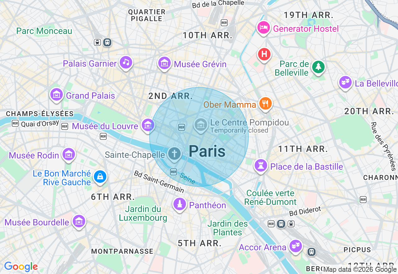 Carte de l'emplacement