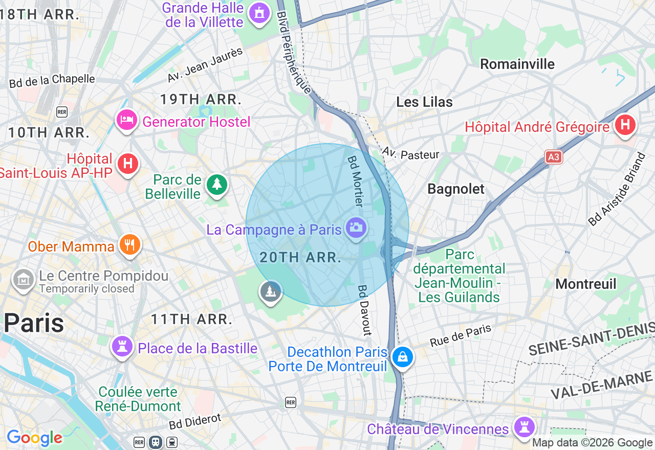 Carte de l'emplacement