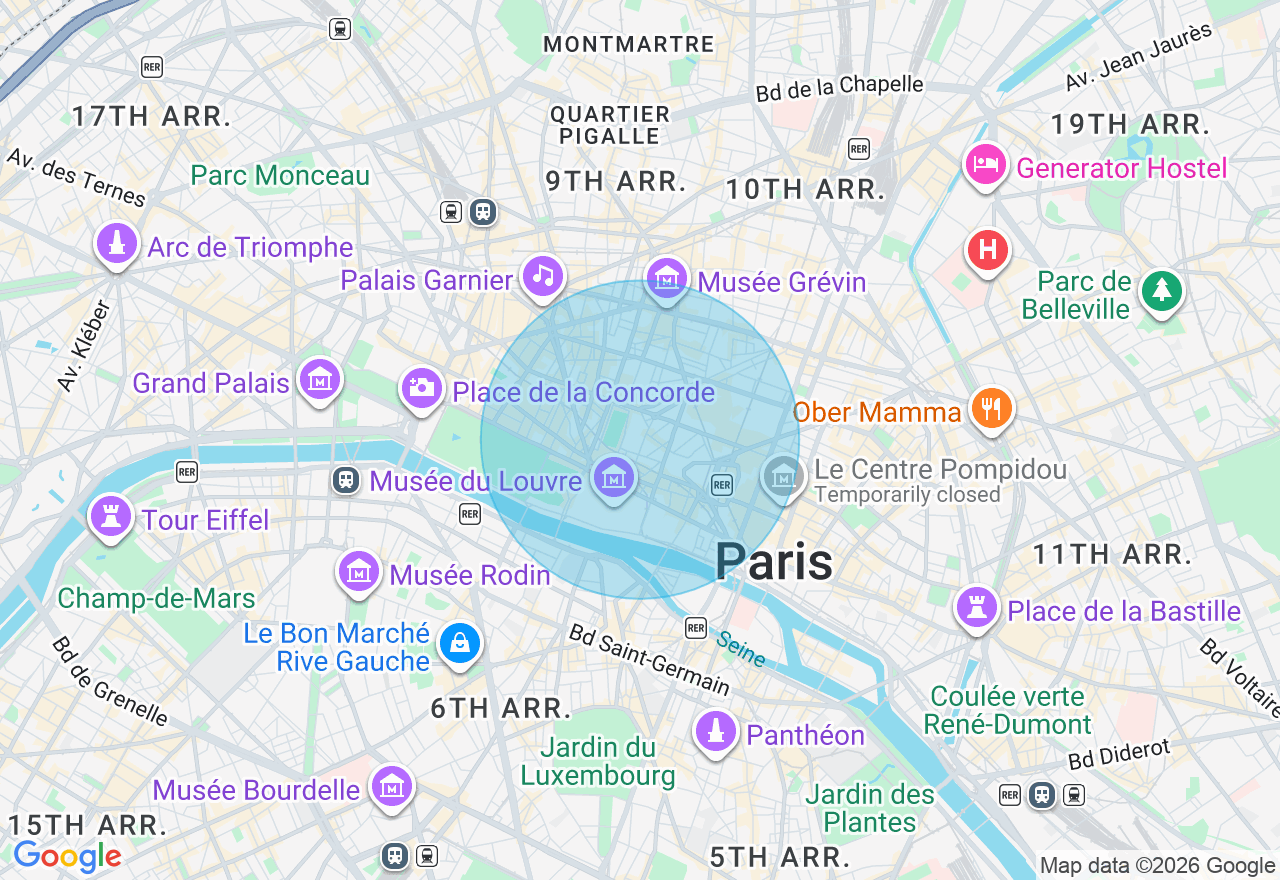 Carte de l'emplacement