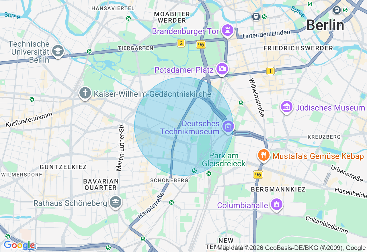 Kartenansicht der Location