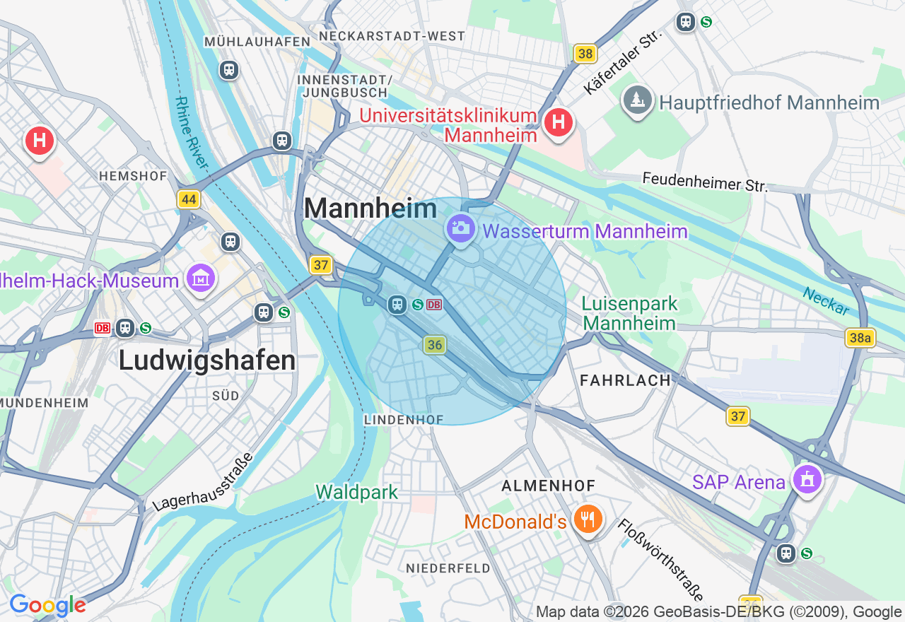 Kartenansicht der Location
