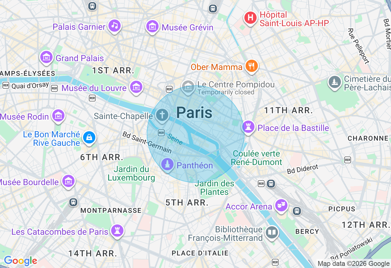 Carte de l'emplacement