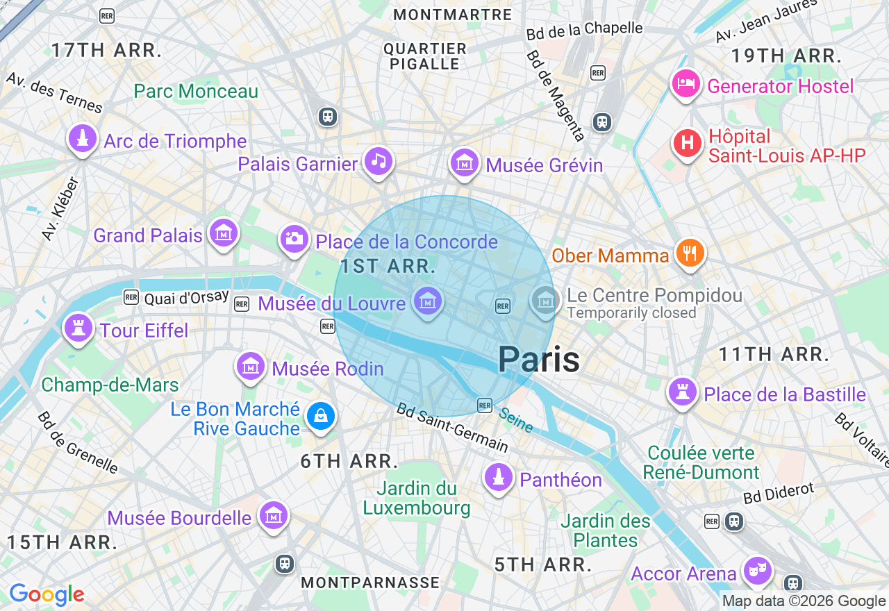 Carte de l'emplacement