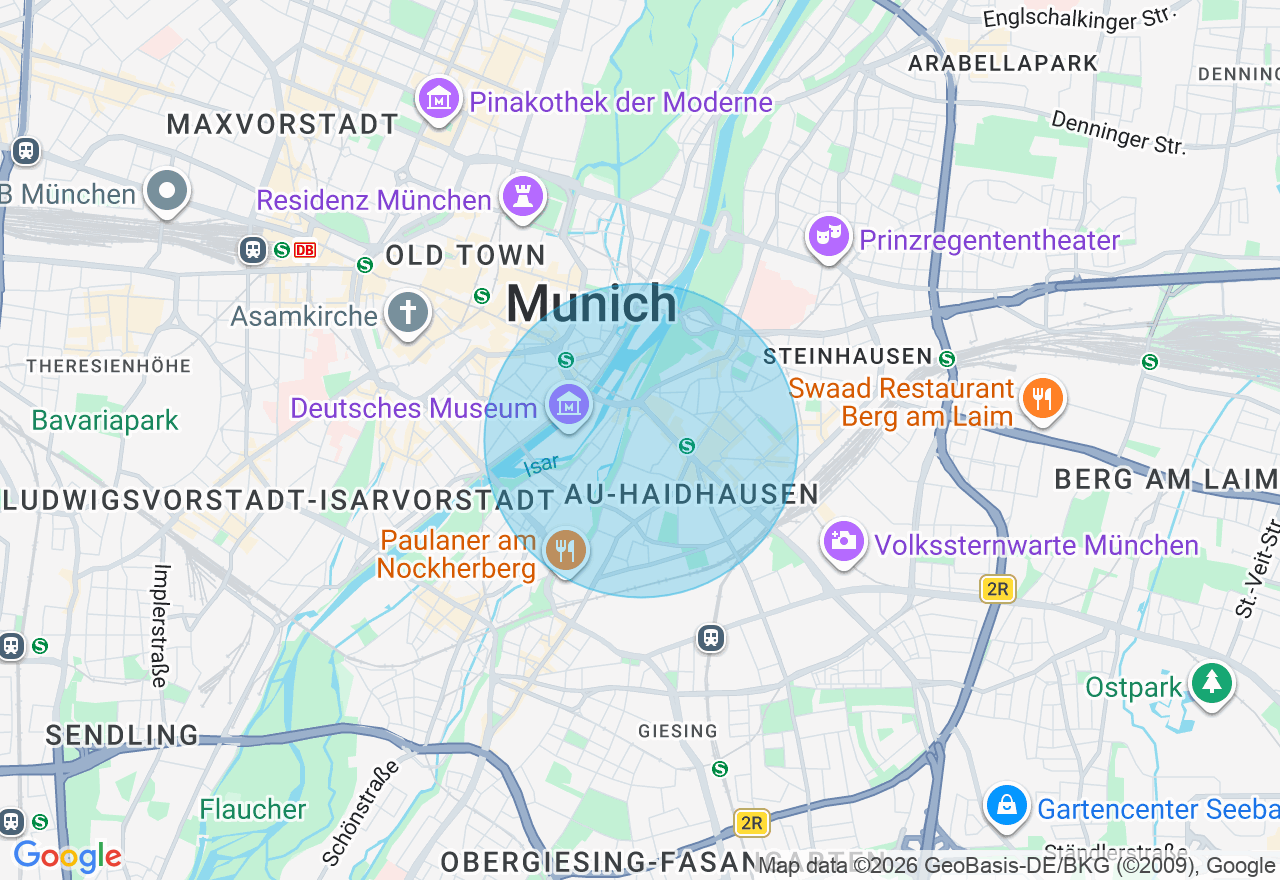 Kartenansicht der Location