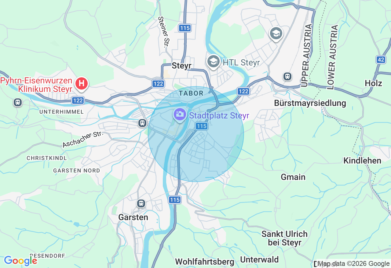 Kartenansicht der Location
