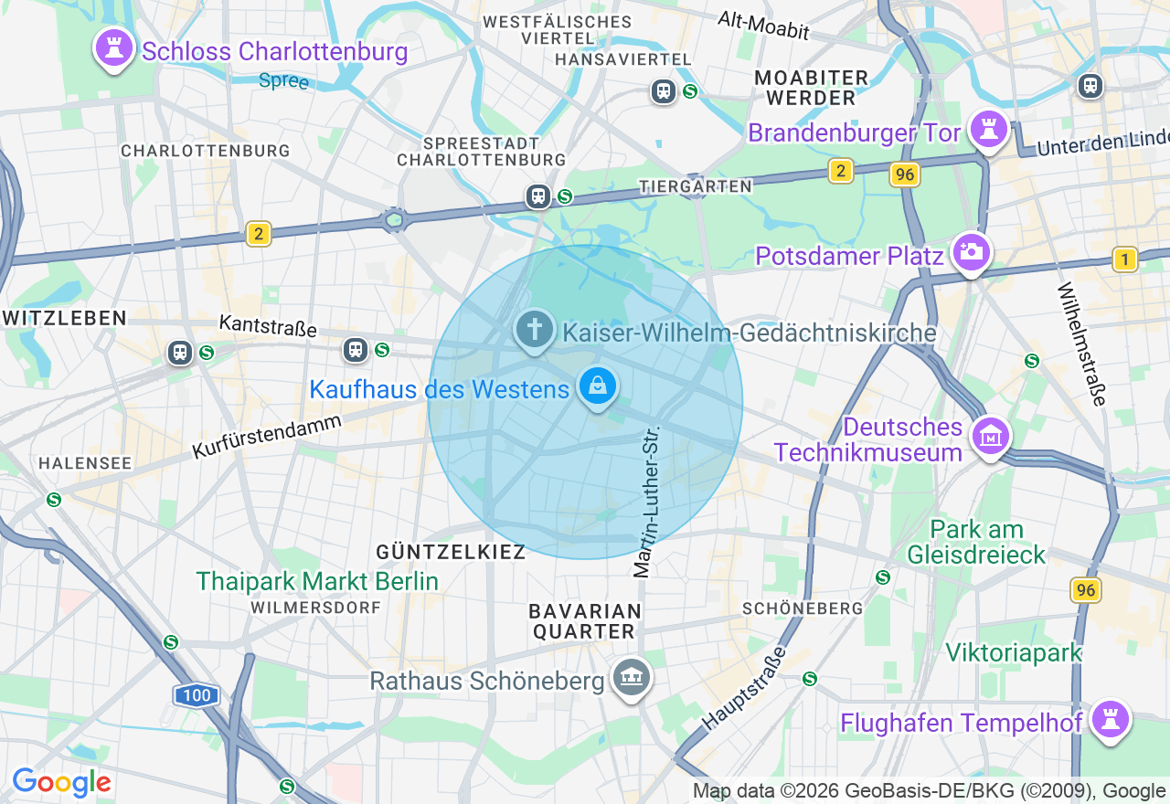 Kartenansicht der Location