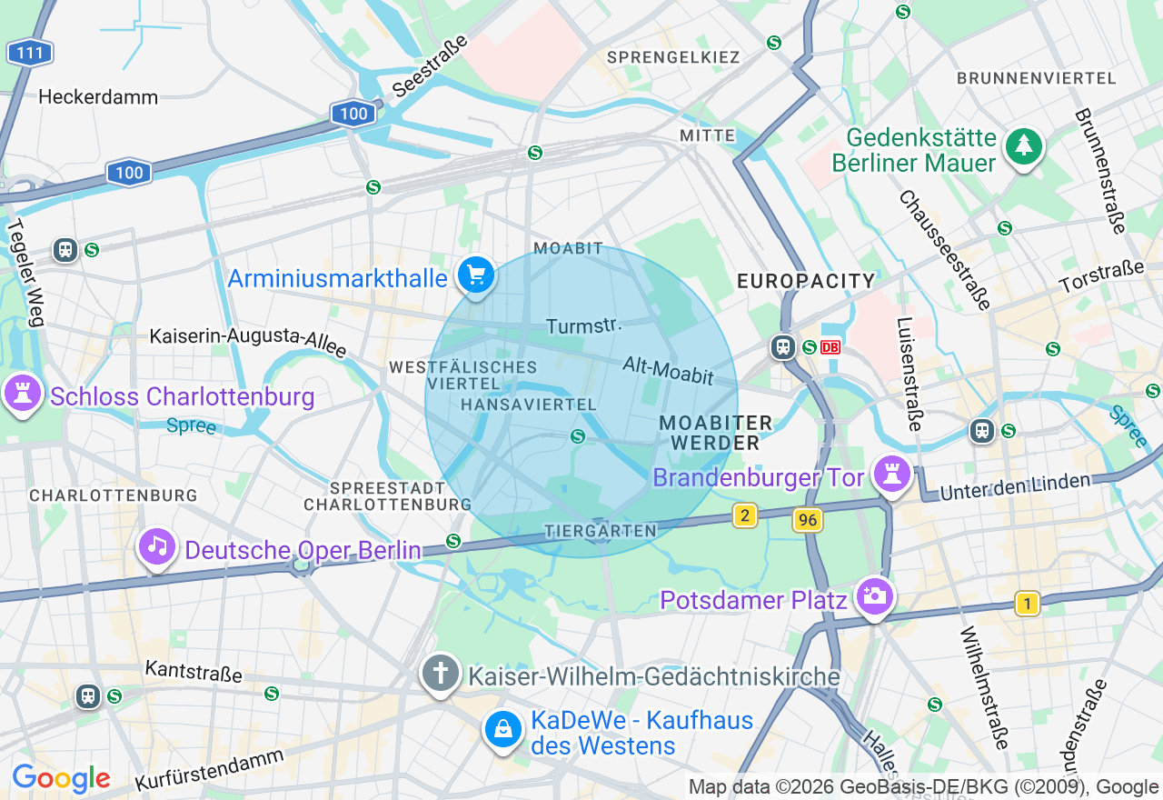 Kartenansicht der Location