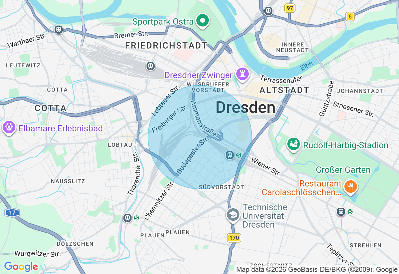 Kartenansicht der Location