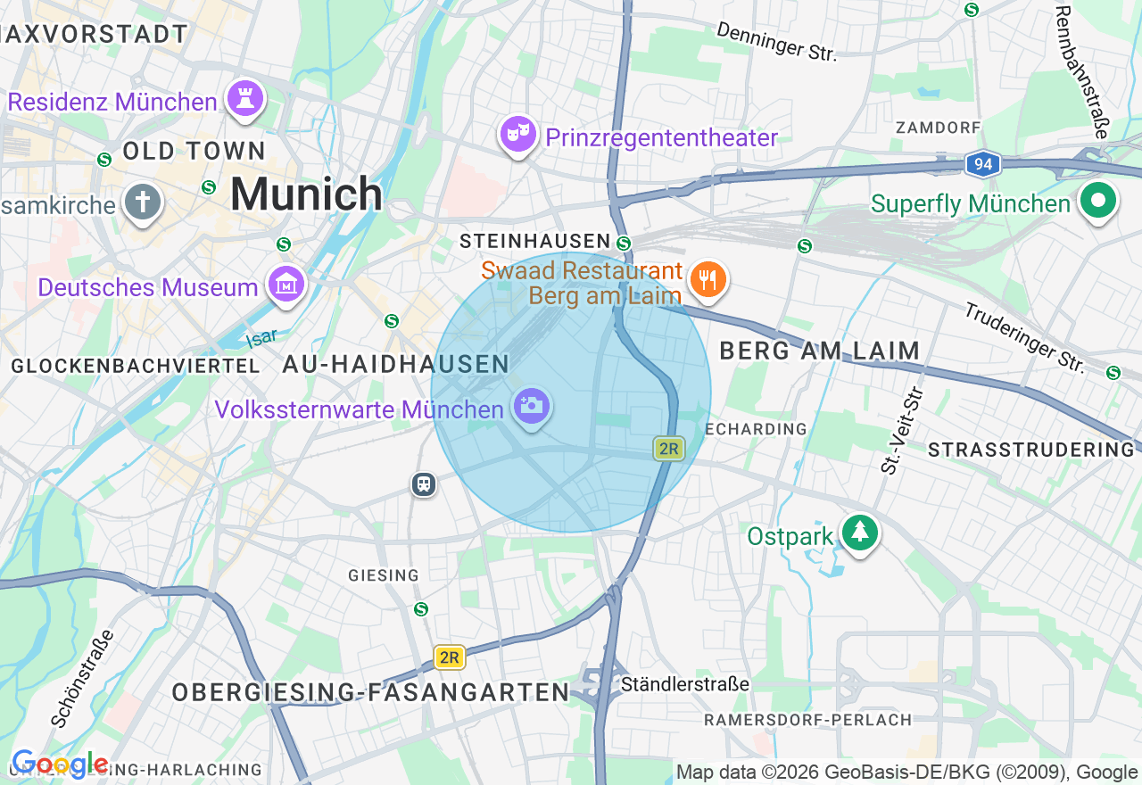 Kartenansicht der Location