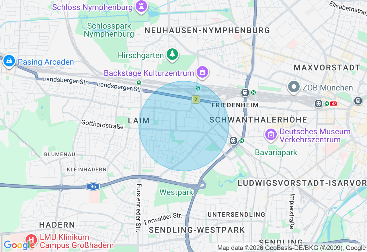 Kartenansicht der Location