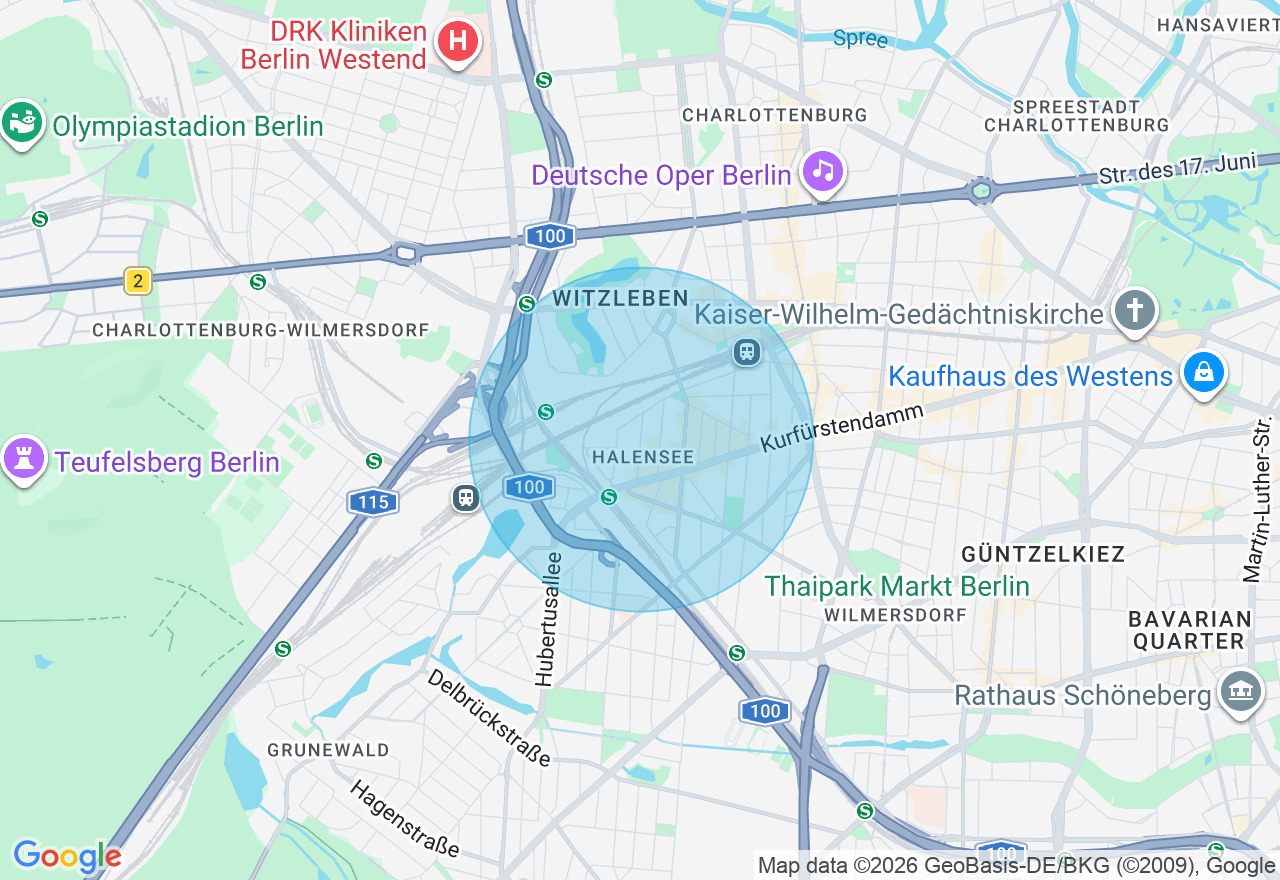 Kartenansicht der Location