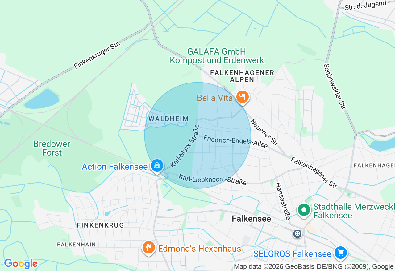 Kartenansicht der Location