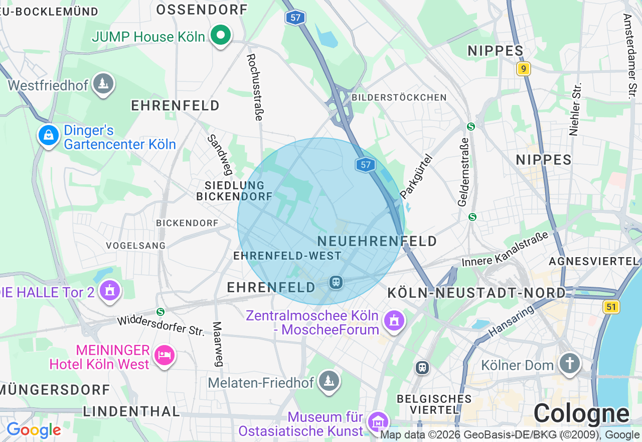 Kartenansicht der Location